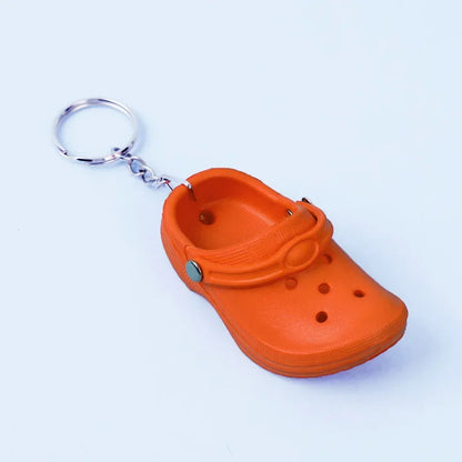 Cute 3D Mini EVA Beach Hole Little Croc Shoe Keychain Girl Gift Bag Accessories Decoration Keyring Floating KeyChain Charm