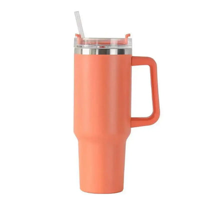 40oz 1200ML High Quality Insulated Tumbler with Handle Straw Double Wall Thermal Iced Travel Cup Coffee Cup Perfect Gift